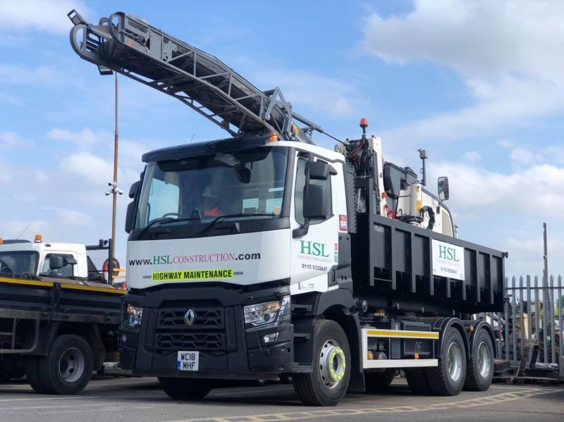 Renault Euro6 26ton roll on/off lorry & Wirtgen DC50 half metre road planer: Swipe To View More Images