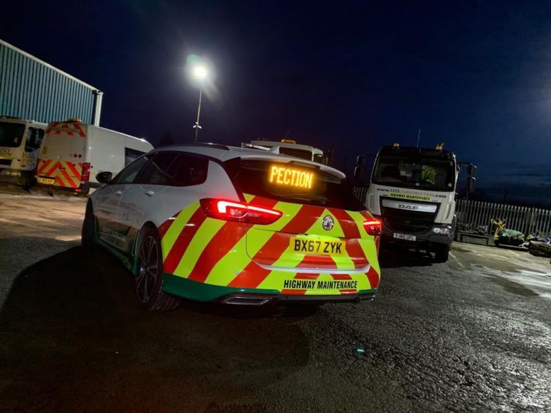 Quality Inspection Vehicle at Night: Swipe To View More Images
