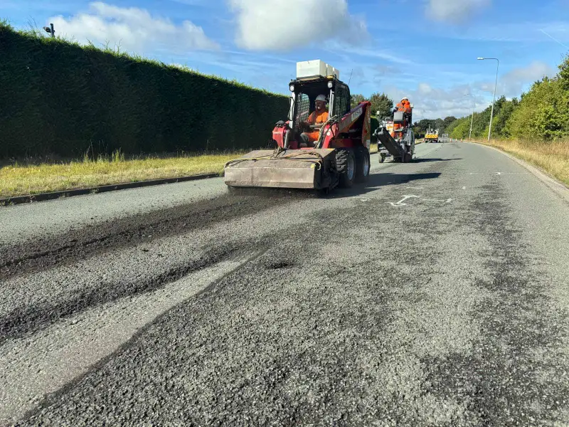 Skid Steer effecting resurfacing works: Swipe To View More Images