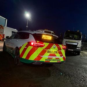 Quality Inspection Vehicle at Night: Click Here To View Larger Image